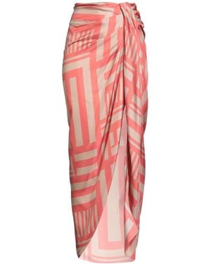 Fendi Maxi Skirt Silk - Red