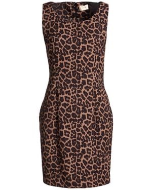 Toy G. Camel Mini Dress Polyester, Elastane - Brown