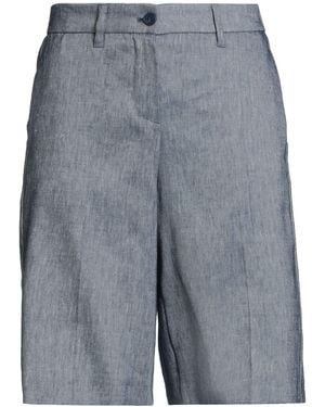 Gardeur Shorts & Bermuda Shorts Linen, Polyester, Viscose, Elastane - Blue