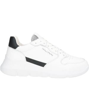 Baldinini Trainers Leather, Calfskin, Textile Fibres - White