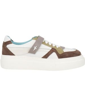 Cesare Paciotti Trainers Leather, Textile Fibres - White