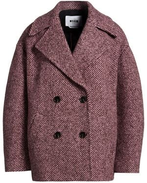 MSGM Coat Virgin Wool - Purple