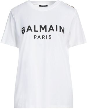 Balmain Camiseta - Blanco