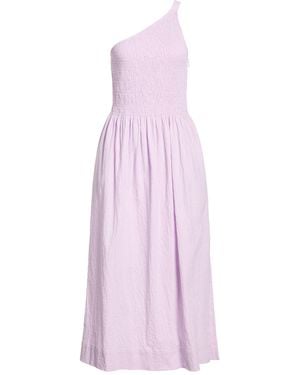 Three Graces London Midi Dress Cotton - Purple