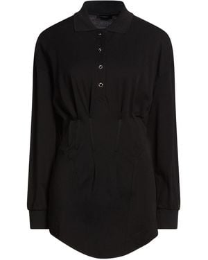 Mugler Polo Shirt Cotton - Black