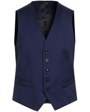 Sartoria Latorre Tailored Vest Virgin Wool - Blue