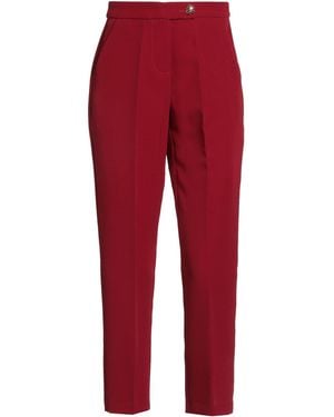 Yes-Zee Pants Polyester, Elastane - Red