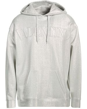 Valentino Garavani Sweatshirt Cotton, Polyamide, Metallic Fibre - Grey