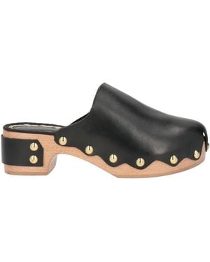 Paola D'arcano Mules & Clogs Soft Leather - Black