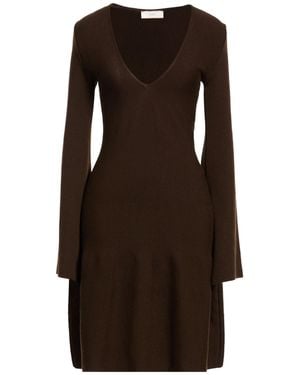 Akep Midi Dress Lyocell, Merino Wool, Elastane - Brown