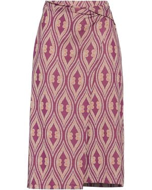 Niu Midi Skirt Viscose, Polyamide, Metallic Fibre, Elastane - Pink