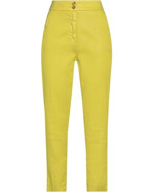 Mason's Pants Linen, Cotton, Elastane - Yellow