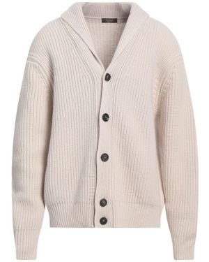 Peserico Ivory Cardigan Merino Wool, Cashmere - White