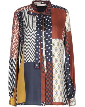 Tory Burch Rust Shirt Silk - Red