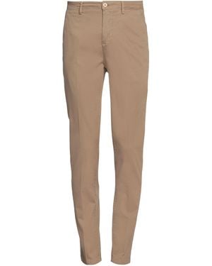 Yan Simmon Camel Pants Cotton, Elastane - Natural