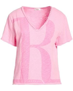 Replay T-Shirt Cotton - Pink