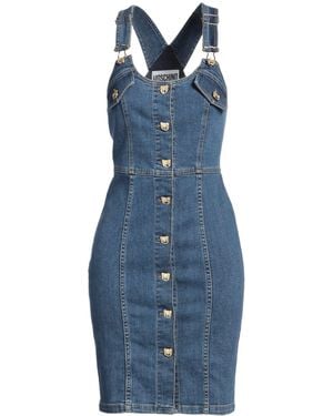 Moschino Couture Mini Dress Cotton, Elastane - Blue