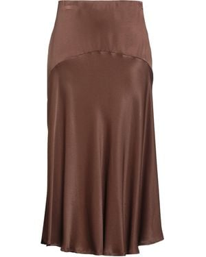 MÊME ROAD Midi Skirt Viscose - Brown