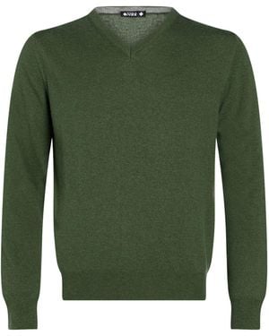 Andrea Fenzi Jumper Merino Wool, Viscose, Nylon, Cashmere - Green