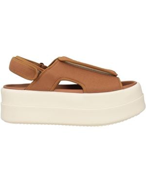 Rick Owens Tan Sandals Textile Fibers - Brown