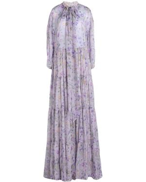 GIADA CURTI RESORT Lilac Maxi Dress Polyester - Purple