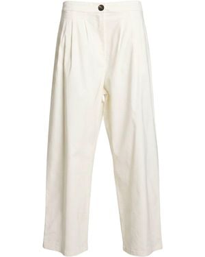 Liviana Conti Trousers Viscose, Polyamide, Elastane - White