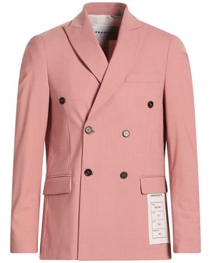 Amaranto Antique Rose Blazer Polyester, Virgin Wool, Elastane - Pink