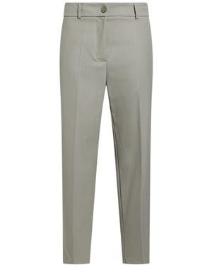 SOLOTRE Pants Polyester, Virgin Wool, Elastane - Gray