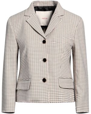 Jucca Blazer Cotton, Virgin Wool, Polyamide, Elastane - Gray