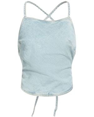 Holzweiler Top Cotton, Elastane - Blue