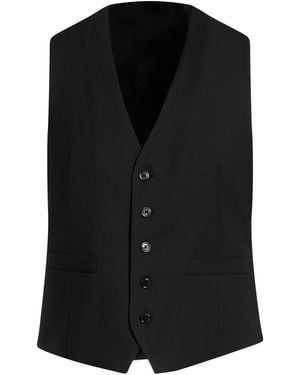 Lardini Tailored Vest Wool - Black