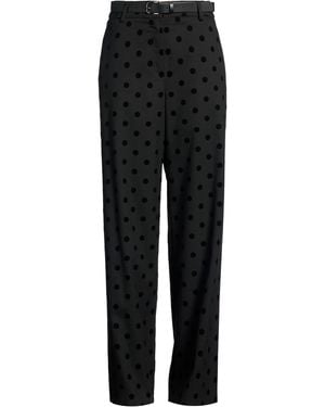 Motel Pants Polyester, Viscose, Elastane - Black