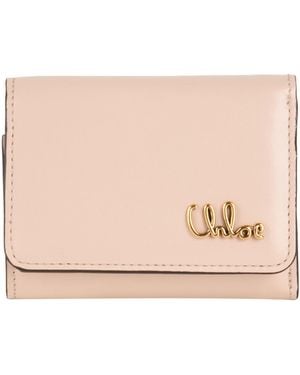 Chloé Blush Wallet Leather - Natural