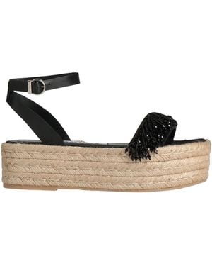 Kalliste Espadrilles Cowhide - Black
