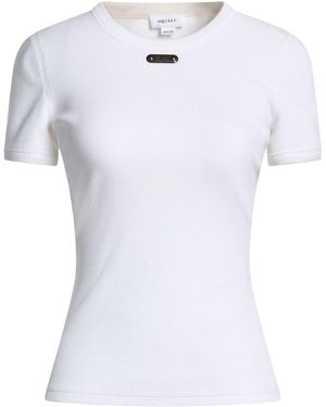 McQueen T-Shirt Cotton, Elastane - White
