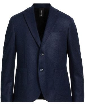 DIGEL Blazer Polyacrylic, Virgin Wool, Polyester - Blue