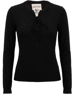 Semicouture Pullover - Nero