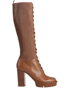 Gianvito Rossi Camel Boot Leather - Brown