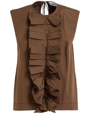 Hache Top Cotton - Brown