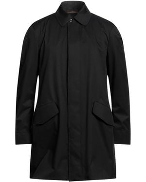 Moorer Overcoat & Trench Coat Polyester, Polyurethane - Black