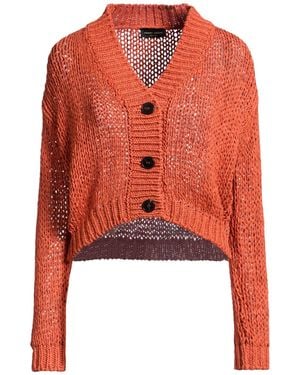 Roberto Collina Rust Cardigan Cotton, Polyamide - Red
