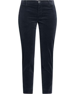 120% Lino Pantalone - Blu