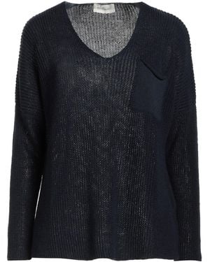 Bruno Manetti Midnight Jumper Linen, Cotton - Black