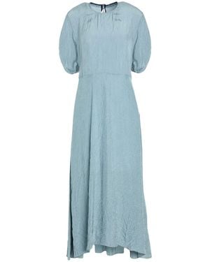 Victoria Beckham Light Midi Dress Viscose - Blue