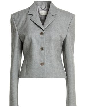 Magda Butrym Blazer Cashmere, Elastane - Grey