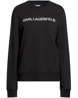KARL LAGERFELD Sweatshirt Organic Cotton, Recycled Polyester - Black