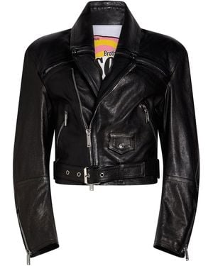 DSquared² Jacket Cow Leather - Black
