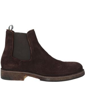 Pantanetti Dark Ankle Boots Leather - Brown