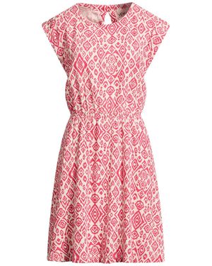 Ichi Mini Dress Linen, Viscose - Pink