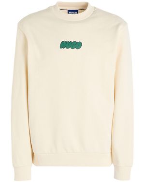 HUGO Ivory Sweatshirt Cotton - White